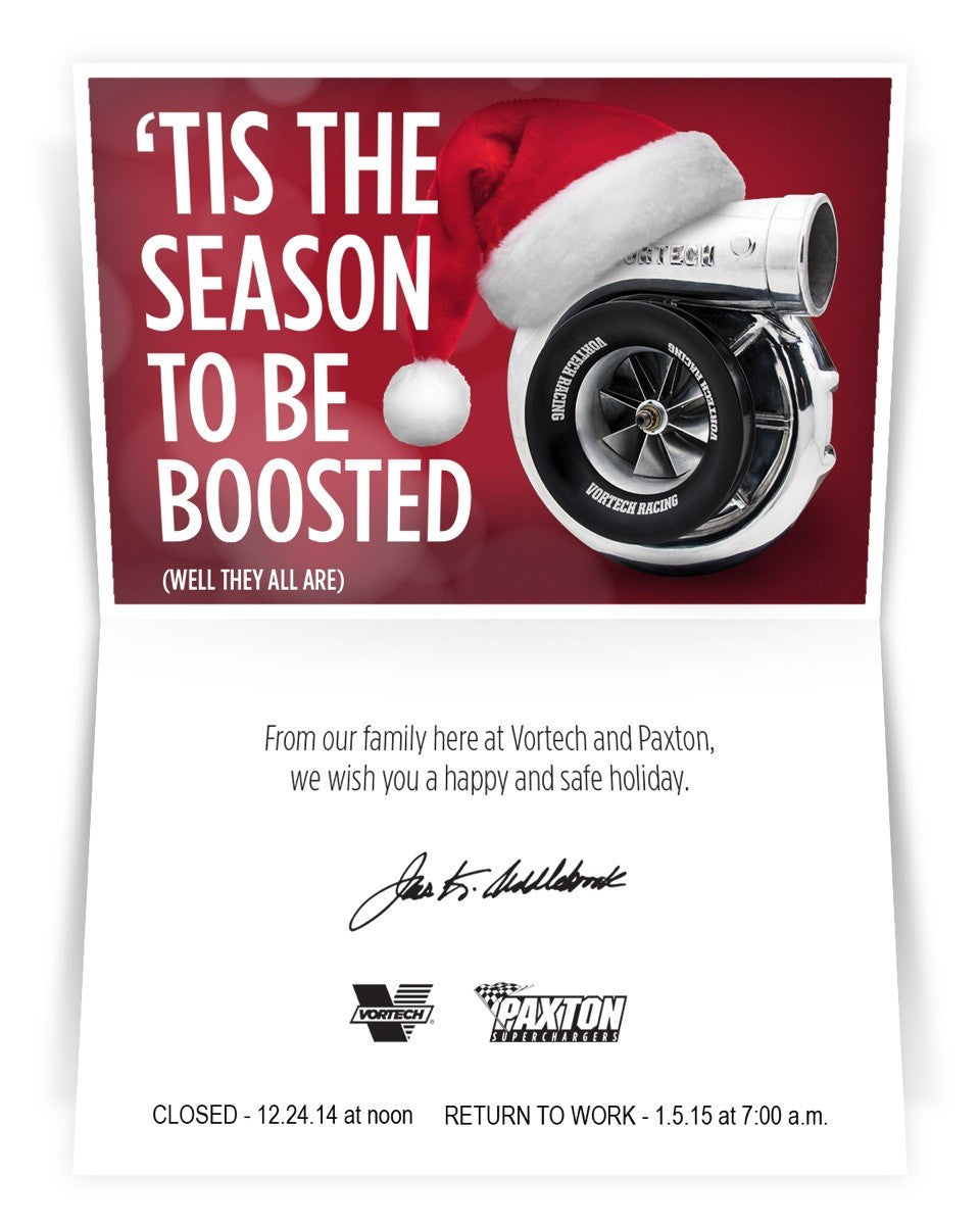 Happy Holidays From Vortech Engineering...