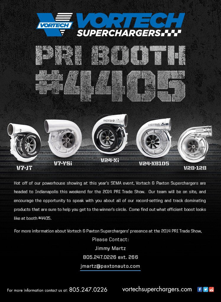 Vortech Heads To Indianapolis For PRI...