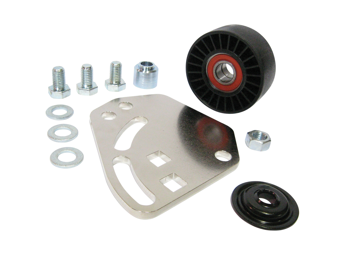 Supercharger belt outlet tensioner