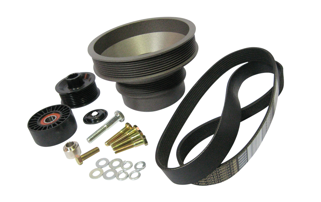 Pulley Packages, 8693 5.0 Mustang, Underdrive Vortech Superchargers