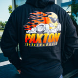 Paxton Superchargers Flame Head Dude Pullover Hooded Sweatshirt...