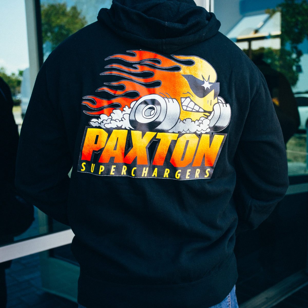 Paxton Superchargers Flame Head Dude Zip-Up Hooded