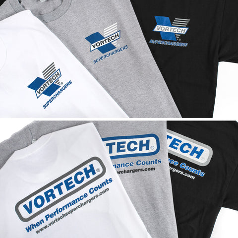 Vortech "When Performance Counts" Design 3-Color T-Shirt